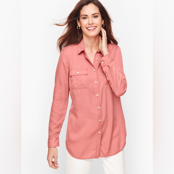 Talbots Boyfriend Shirt - Picture 1 of 6